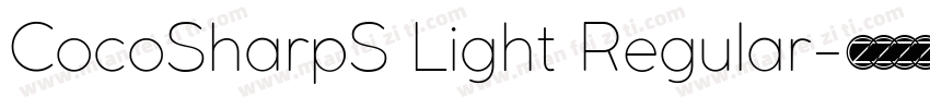 CocoSharpS Light Regular字体转换